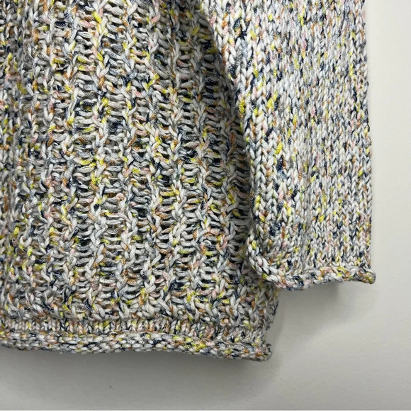 NATURALS D&CO Metallic Open Knit Drop Shoulder Sweater - Picture 5 of 11